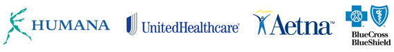 Humana, United Healthcare, Aetna and Blue Cross/Blue Shield